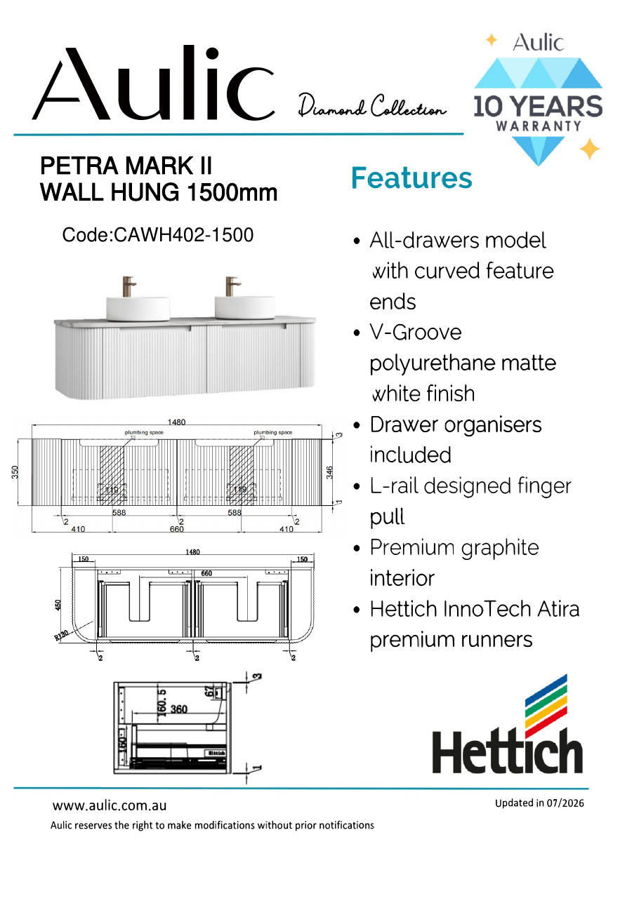 Aulic specification sheet