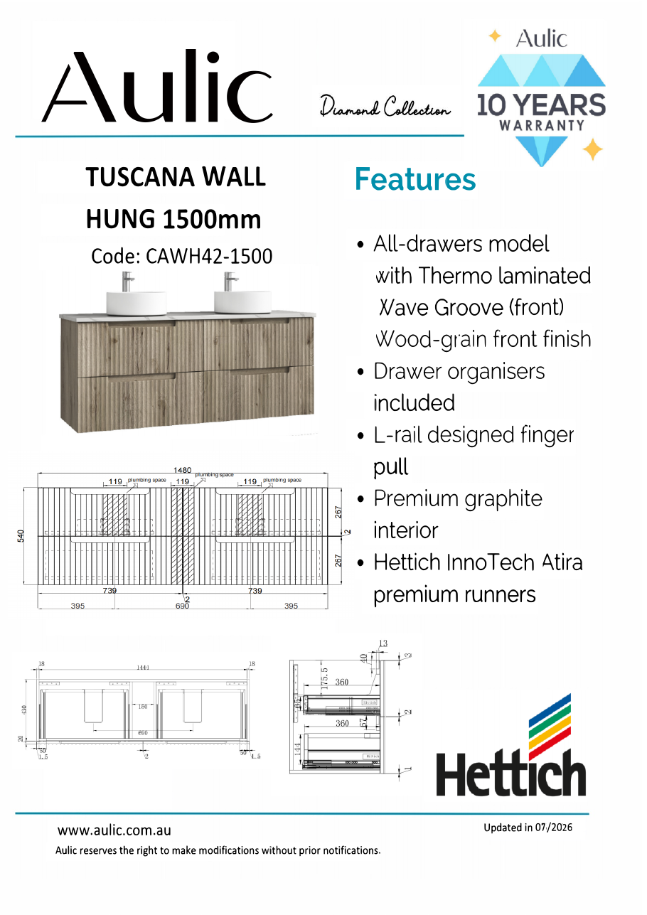 Aulic specification sheet