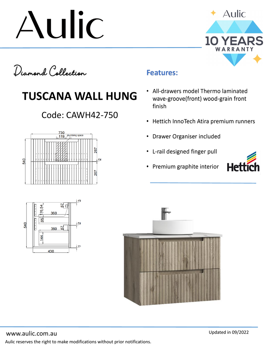 Aulic specification sheet