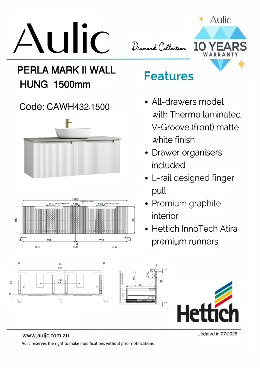 Aulic specification sheet
