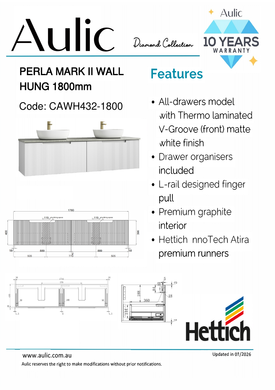 Aulic specification sheet