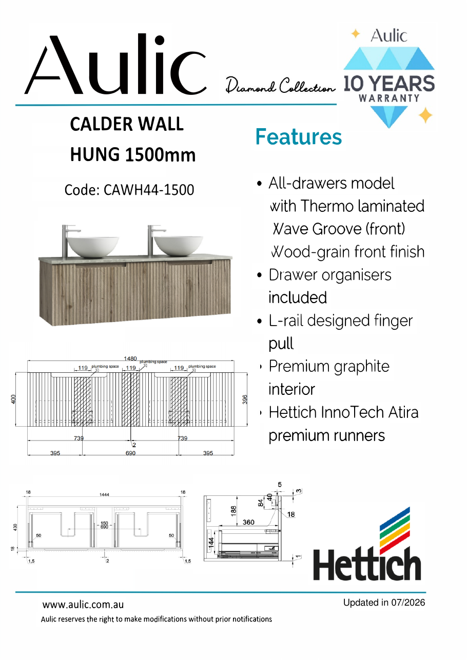 Aulic specification sheet
