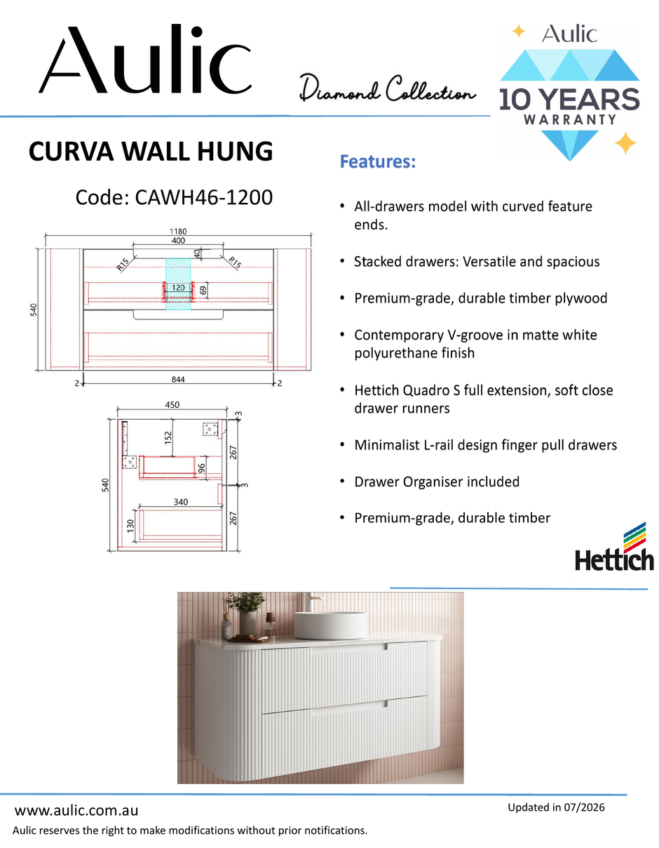 Aulic specification sheet