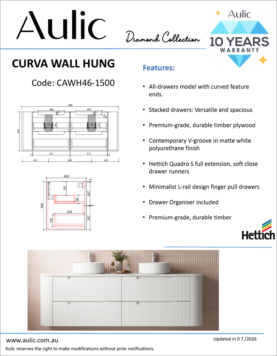 Aulic specification sheet