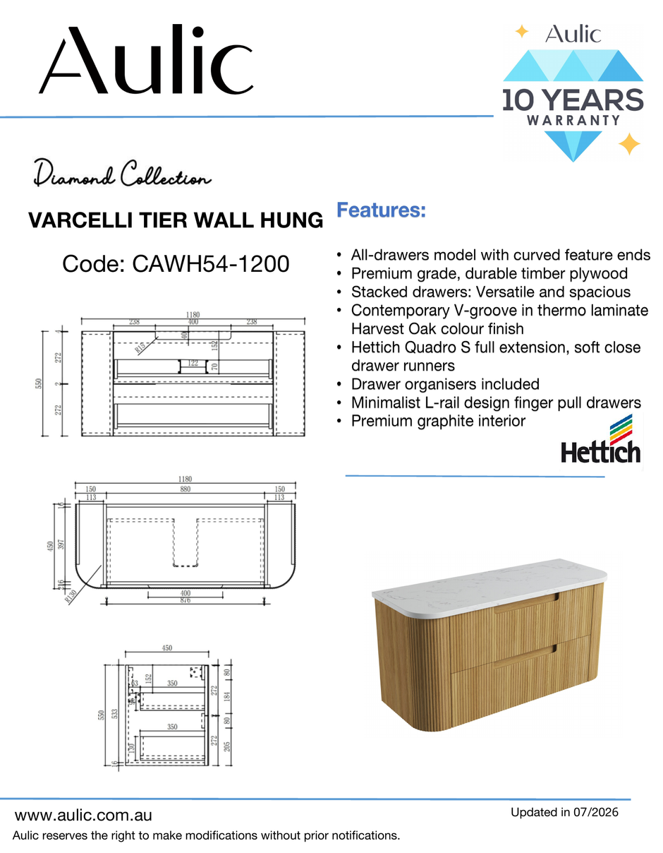 Aulic specification sheet