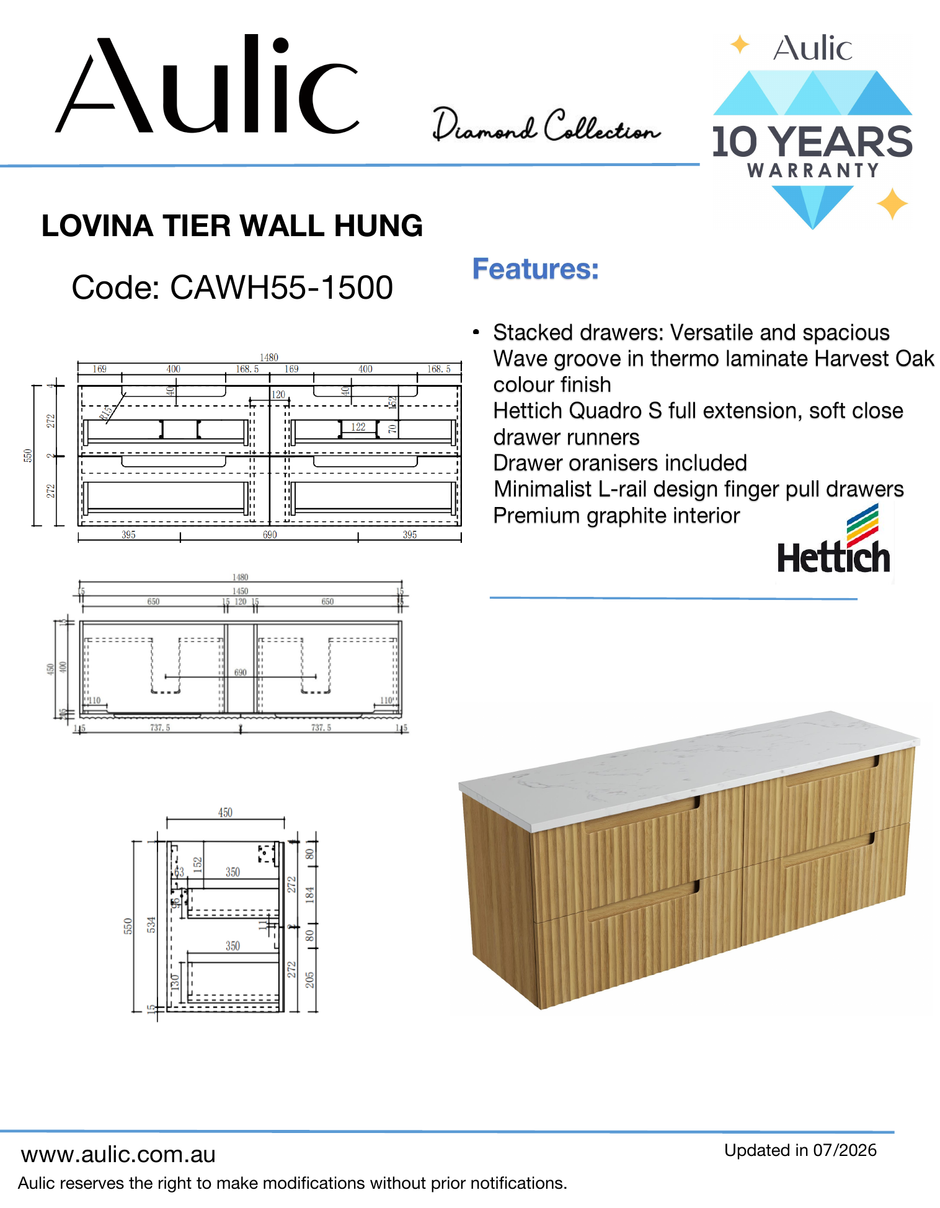 Aulic specification sheet