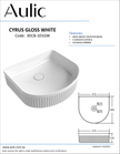 Cyrus Gloss White Basin