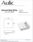 Aulic specification sheet