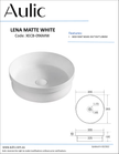 Aulic specification sheet