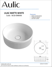 Aulic specification sheet