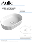 Aulic specification sheet