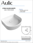 Aulic specification sheet