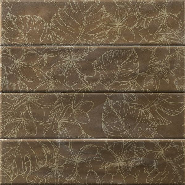 Aurea Brass Flos Feature Matt Ceramic Subway Tiles tile