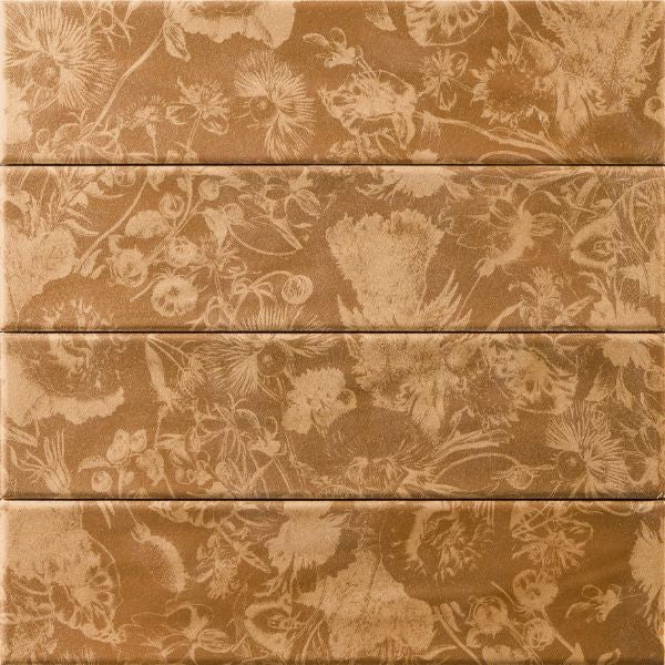 Aurea Gold Flos Feature Matt Ceramic Subway Tiles tile