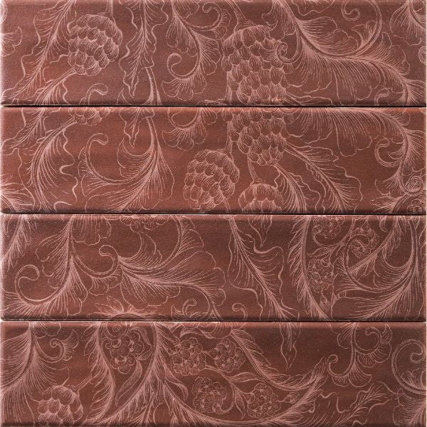 Aurea Gold Rose Flos Feature Matt Ceramic Subway Tiles tile