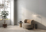 Auristella Blanco Gloss Porcelain Subway Tiles in a room setting
