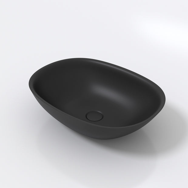 Avia Amber Matt Black Solid Surface Basin
