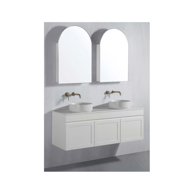 Archive 610mm Matt White Shaving Cabinet