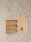 Archive 610mm Natural Timber Shaving Cabinet