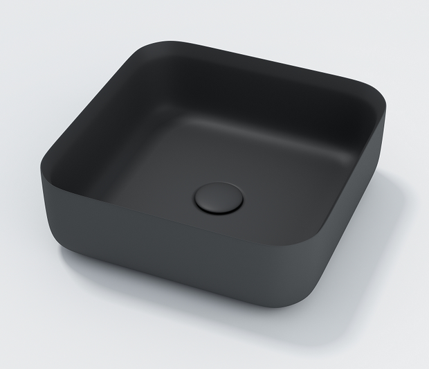 Avia Bliss Matt Black Solid Surface Basin