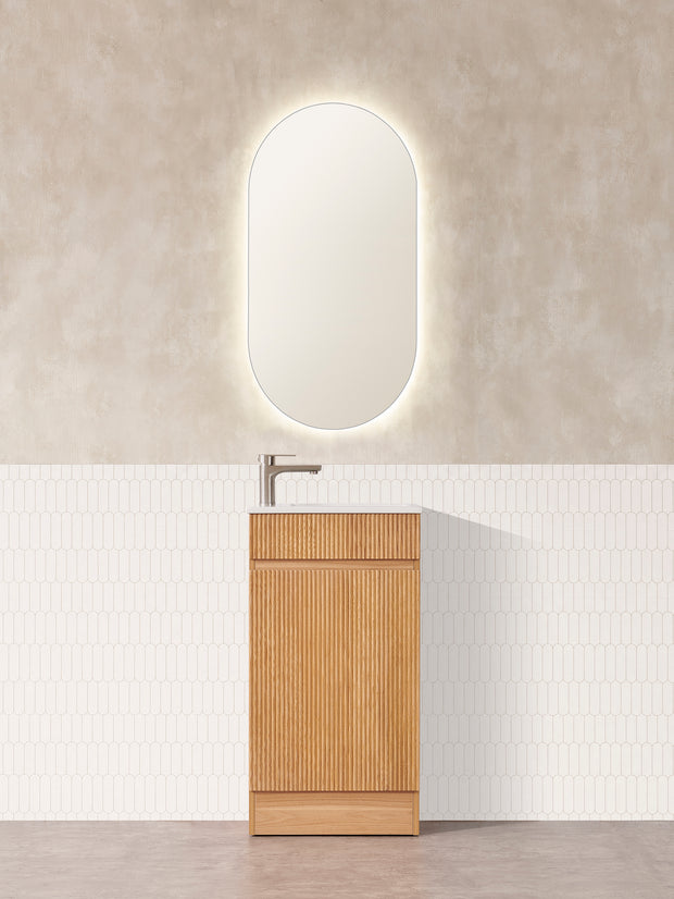 Avia York 450mm Rosewood Floor Standing Vanity