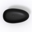 Crystal Matt Black Solid Surface Basin