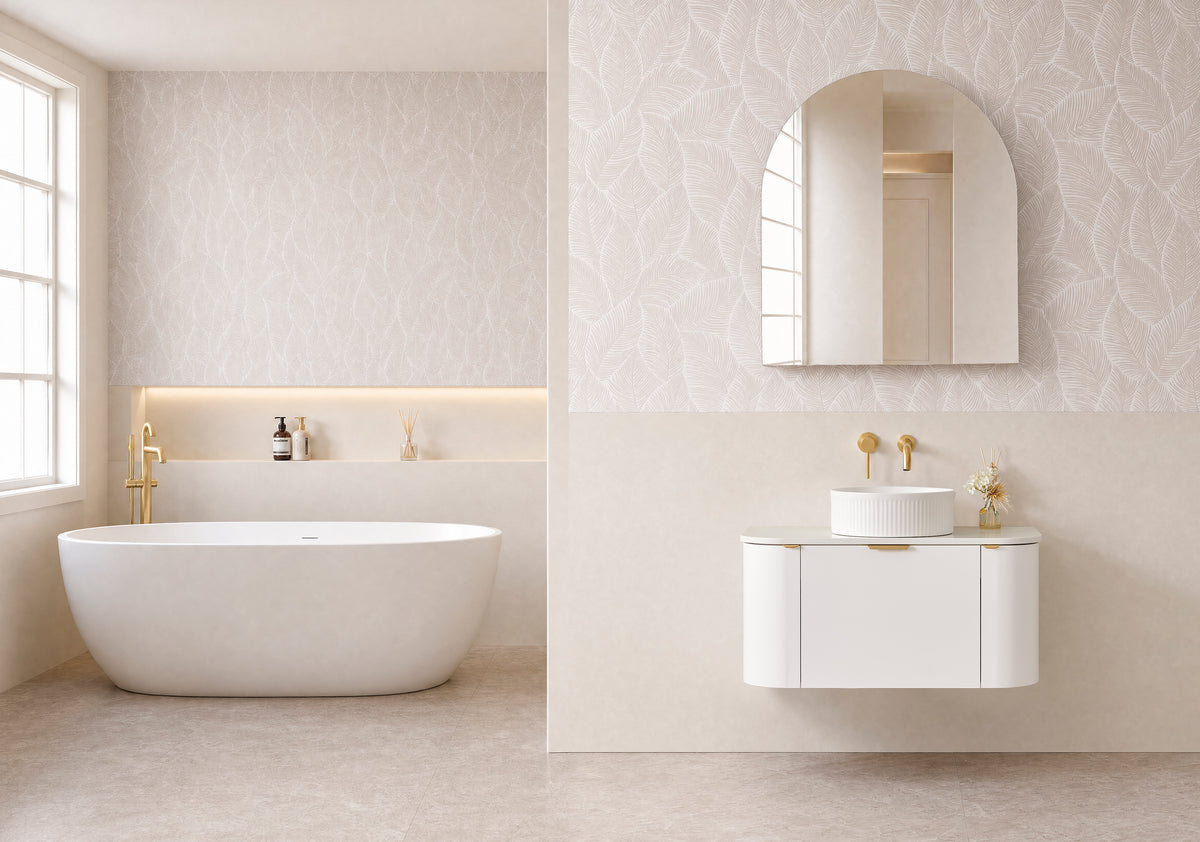 Plateau 1200mm Matt White Wall Hung Vanity
