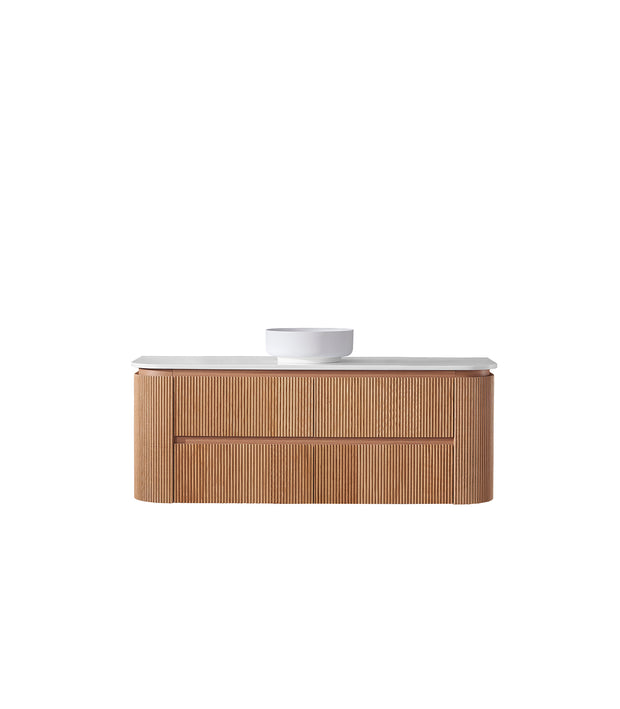 Bristol 1500mm Single Bowl Rosewood Wall Hung Vanity