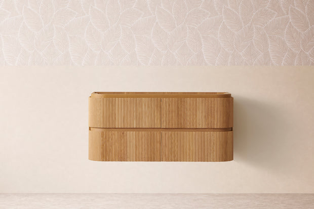 Windsor 900mm Coastal Oak Wall Hung Vanity