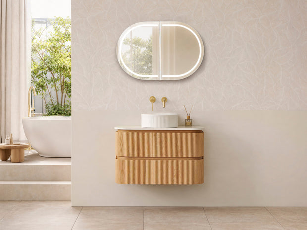 Windsor 1200mm Coastal Oak Wall Hung Vanity