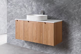 Duplex 750mm Rosewood Wall Hung Vanity