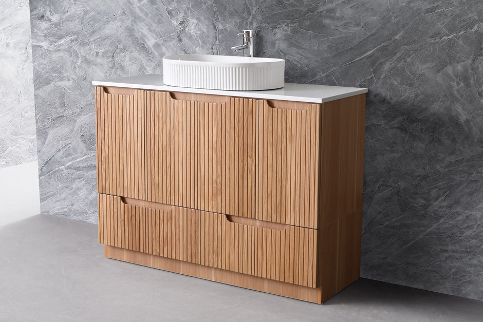 Duplex 750mm Rosewood Floor Standing Vanity