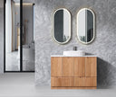 Duplex 750mm Rosewood Floor Standing Vanity