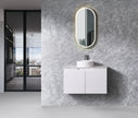 Duplex 1500mm Single Bowl Matt White Wall Hung Vanity