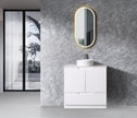 Duplex 1500mm Double Bowl Matt White Floor Standing Vanity