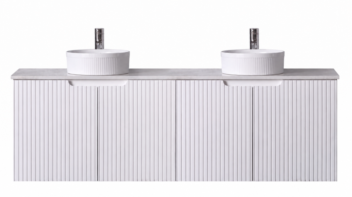 Duplex 1200mm Matt White Wall Hung Vanity