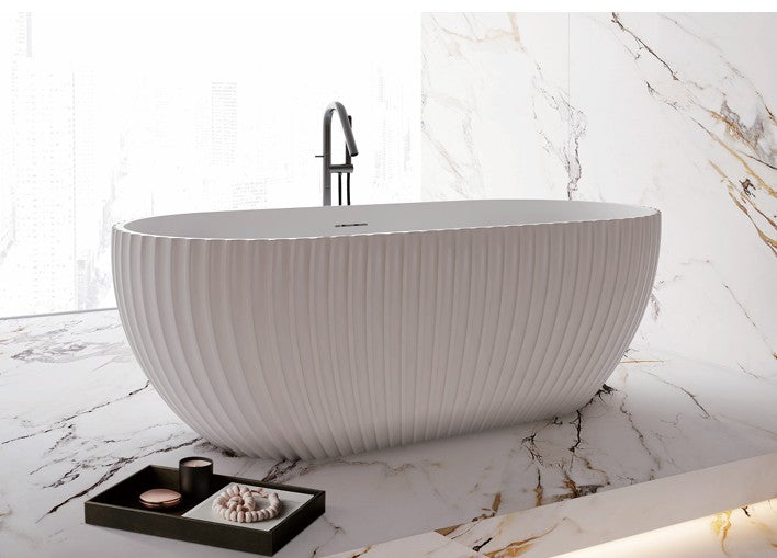 Henley 1700mm Matt White Freestanding Bath
