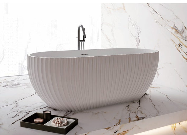 Henley 1700mm Matt White Freestanding Bath