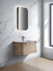 Plateau 1500mm Double Bowl Natural Timber Wall Hung Vanity