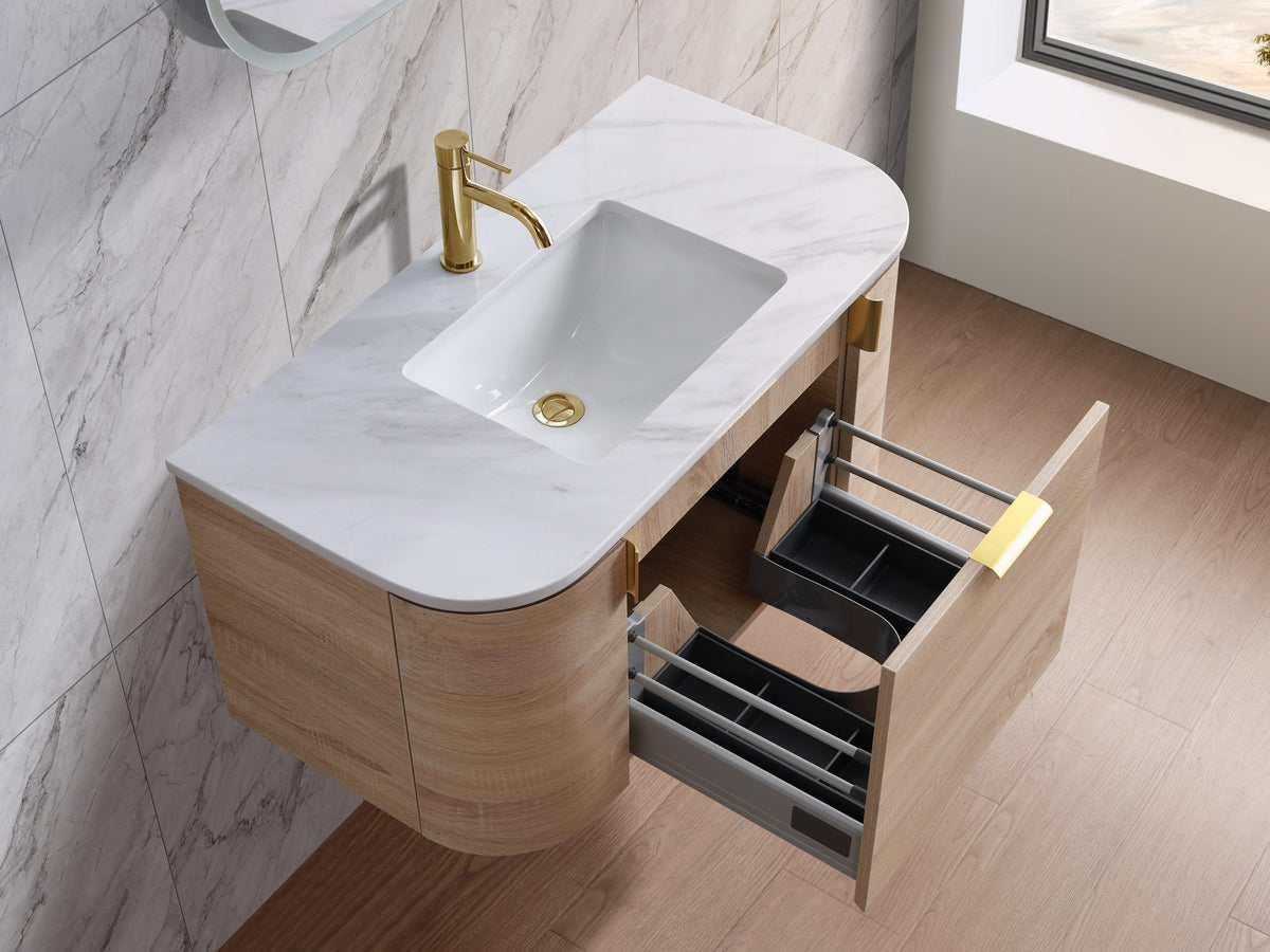 Plateau 1200mm Natural Timber Wall Hung Vanity