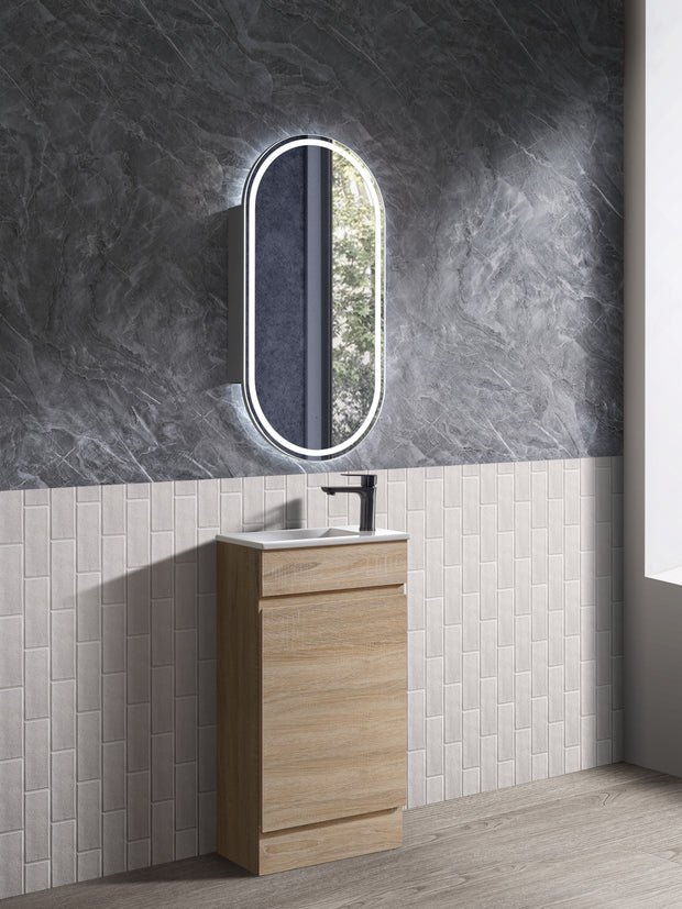 Avia Blair 450mm Natural Timber Floor Standing Vanity