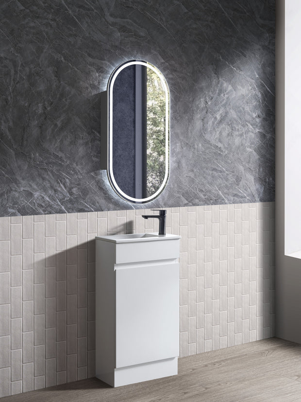 Avia Blair 450mm Gloss White Floor Standing Vanity