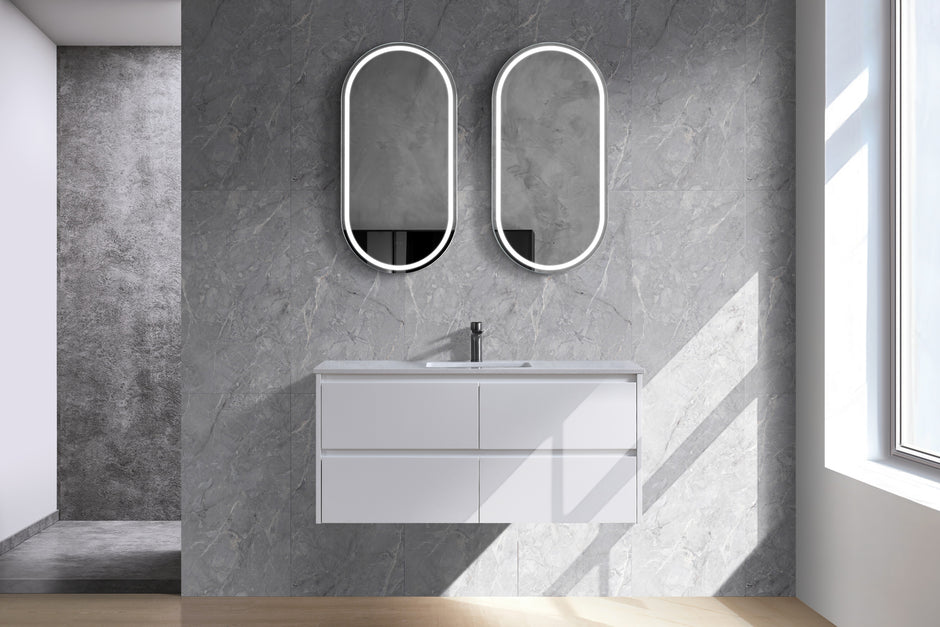 Yoko 1500mm Single Bowl Gloss White Wall Hung Vanity