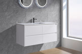Yoko 750mm Gloss White Wall Hung Vanity