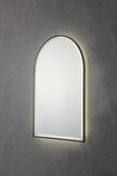 Tasman Matt Black LED Mirror