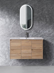 Sierra 600mm Natural Timber Wall Hung Vanity