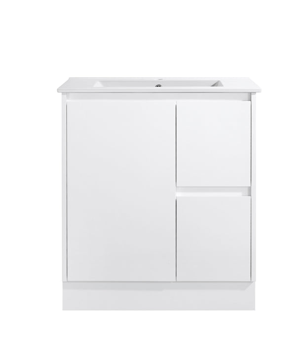 Avia Sierra 750mm Gloss White Right Hand Floor Standing Vanity
