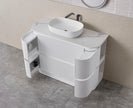 Hudson 1500mm Double Bowl Matt White Floor Standing Vanity