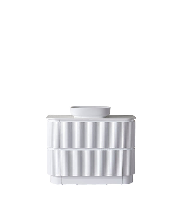 Hudson 1200mm Matt White Floor Standing Vanity