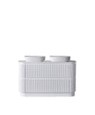Hudson 1500mm Double Bowl Matt White Floor Standing Vanity